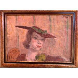 La Femme Au Chapeau De Robert Pikelny Peintre Polonais